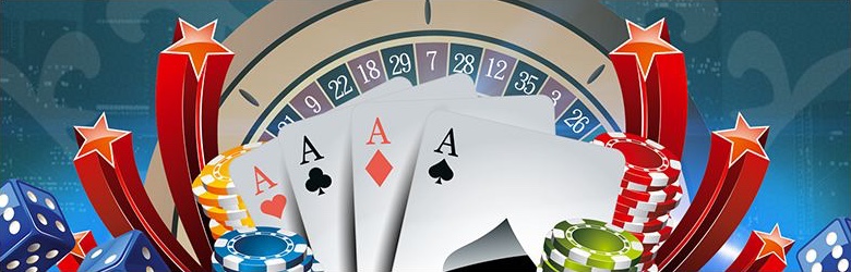 jeux casino cartes jetons dés roulette étoiles